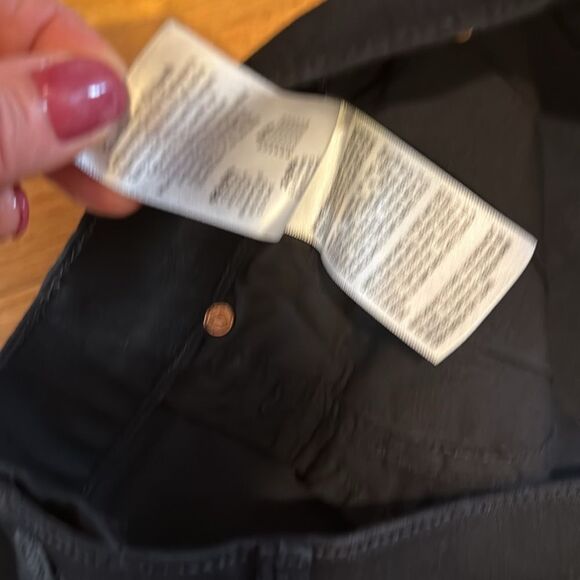 Mother Stunner Zip Ankle Step Fray Not Guilty Women's Black Jeans-31-Excellent - Picture 13 of 16